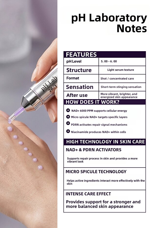 حقنة pHLab Micro Spicule NAD+ PDRN لتجديد البشرة - 8