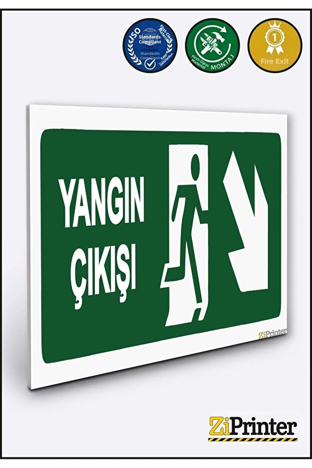 Fire Exit Isg Warning Sign Dekota 15X20 cm