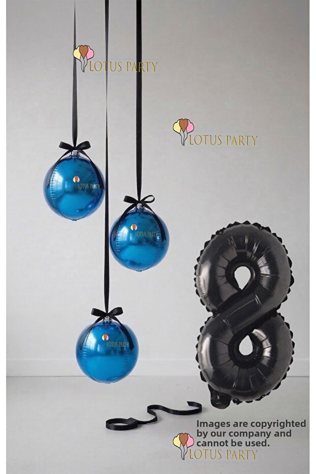Navy Blue Set - Navy Blue Globe Balloon - Navy Blue Number Balloon - Globe Foil Balloon Navy Blue Set 1 Year Old