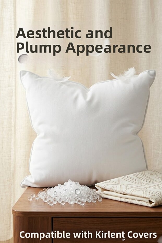 1 Piece Premium Bead Silicone Throw Pillow Inner Cushion 45X45 cm 350 Gr Full Inner Filling That Does Not Collapse