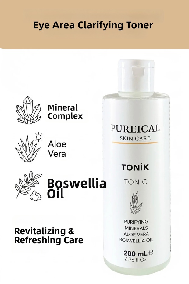 Tonic 200 Ml, Mineral Complex, Revitalizing & Refreshing Care with Aloe Vera & Frankincense Oil