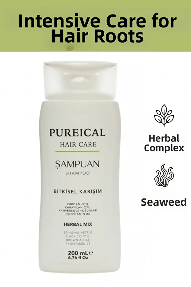 Herbal Shampoo 200 Ml, Anti-Hair Loss and Strengthening Care
