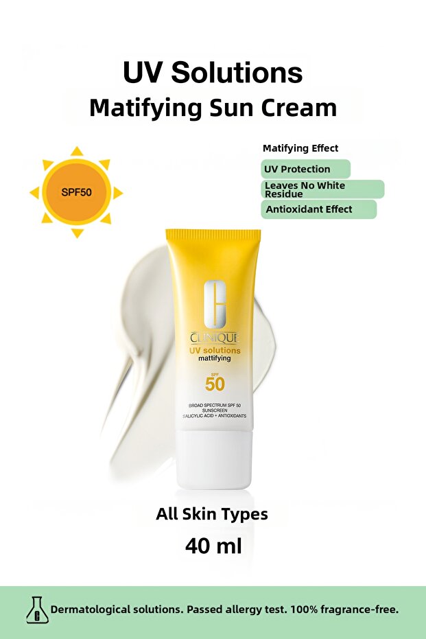 Uv Solutions Mattifying Sunscreen Spf 50 - 40ml