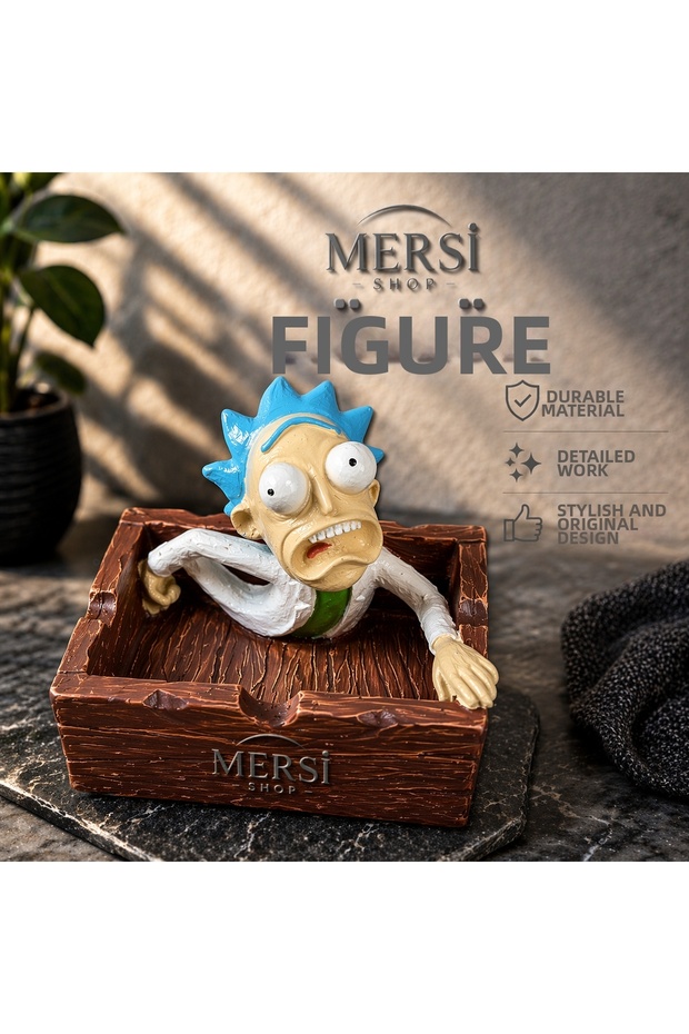 Rick Figured Ceramic Ashtray – Decorative Character Design Ashtray
