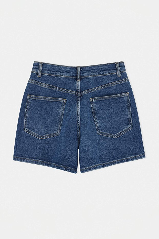 Mavi %100 Pamuk Yüksek Bel Denim City Şort TWOSS26SR00108 - 6