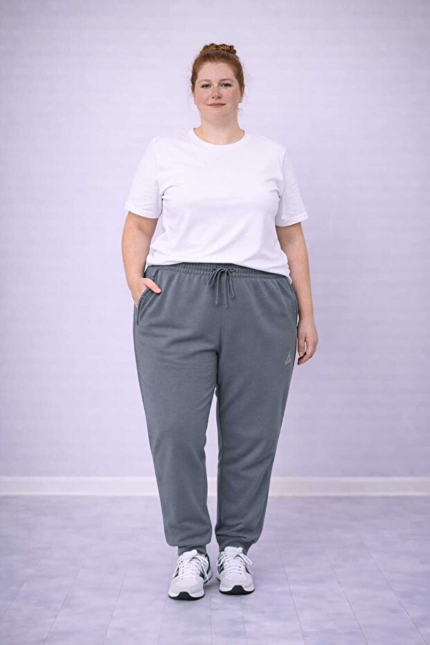 بنطلون رياضي كبير الحجم مع أرجل مطاطية 3XL-6XL