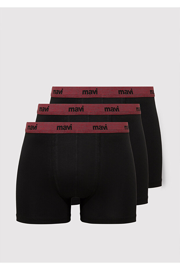 3lü Siyah Basic Boxer 0912231-900 - 1