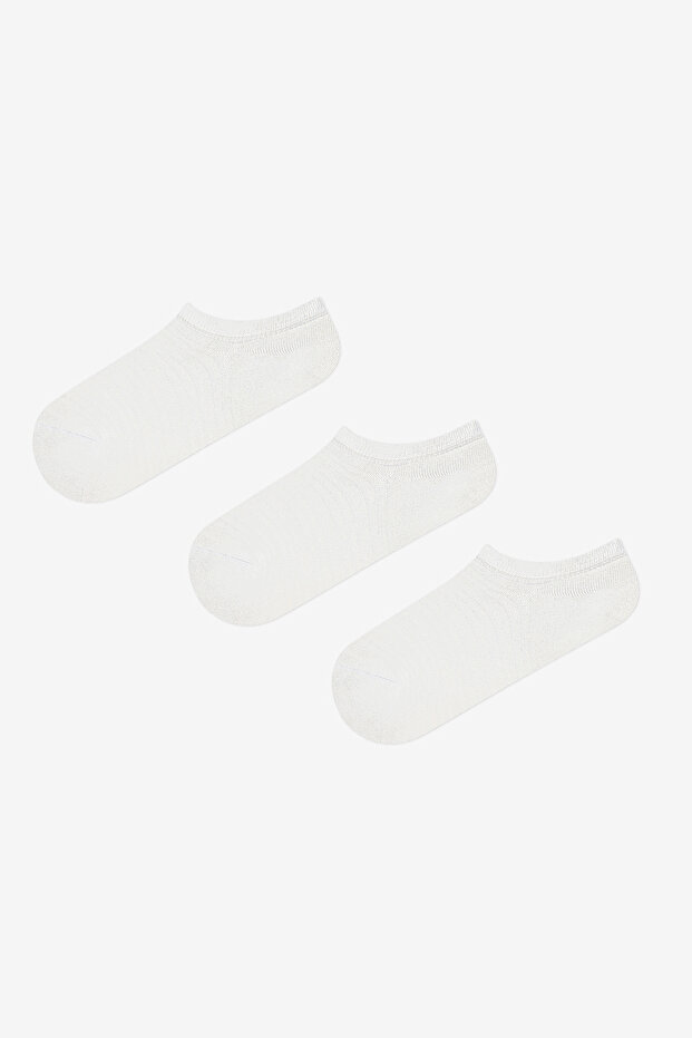 Active Microfiber 3-Piece White Sneaker Socks