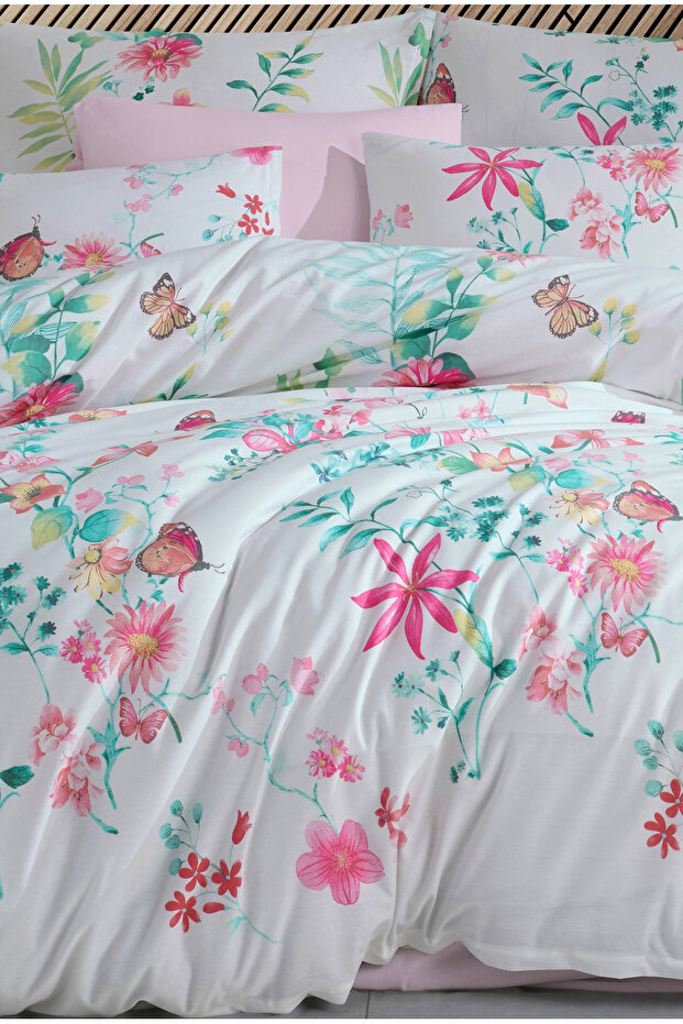 Ranforce Vilatis 100% Cotton Single Duvet Cover Set | Without Sheets