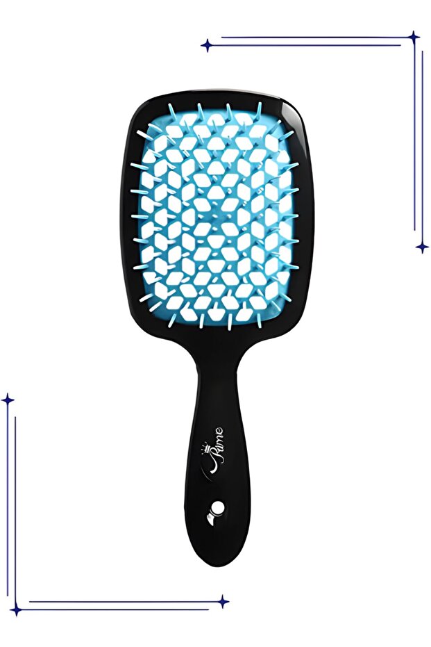Professional Detangler Superbrush Black/Blue 22cm