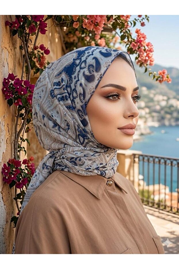 شال بنمط عرقي، مصمم بأسلوب مميز ومزيج من الألوان
