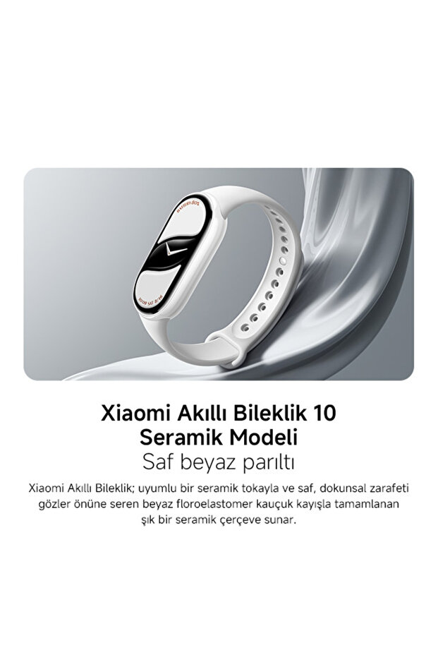 Smart Band 10 - Gümüş Akıllı Bileklik (Xiaomi Türkiye Garantili) - 8