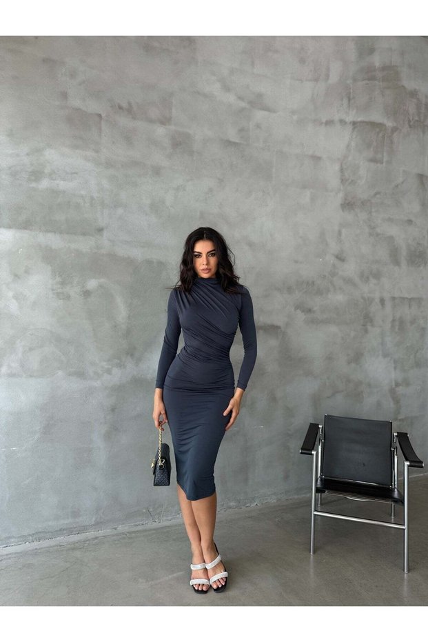 Women's Draped Stretch Dress