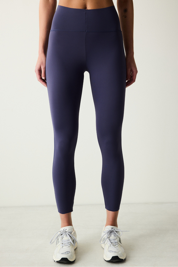 Dark Indigo High Waist Recovery Crop Length Form Leggings - 2