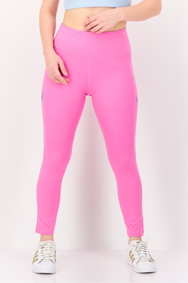 Women Tight Fit Training Leggings, Pink