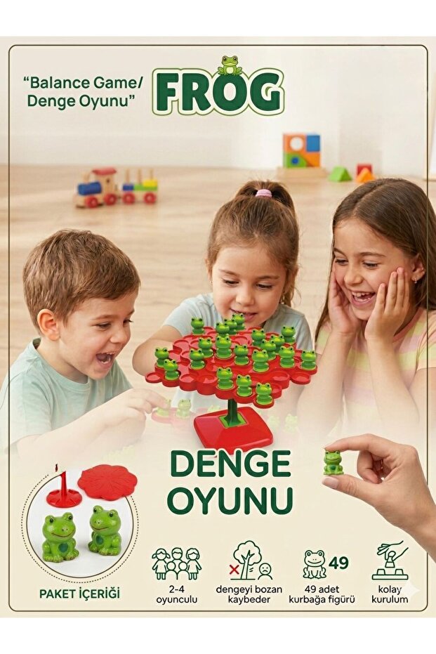 Frog Balance Game: Which Frog Will Finish the Tower Without Knocking It Down?