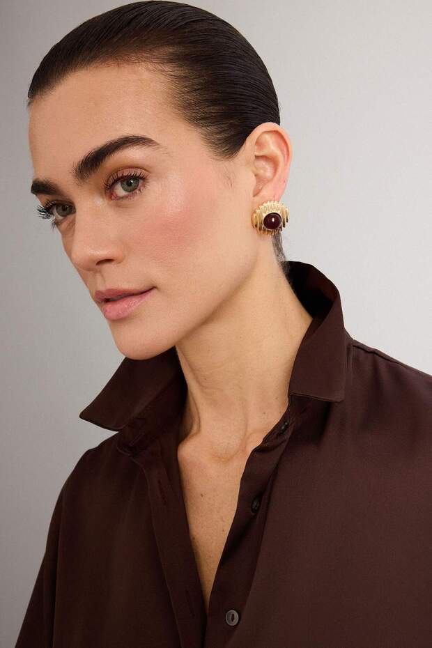 أقراط نسائية مرصعة بالأحجار H2569AXNS