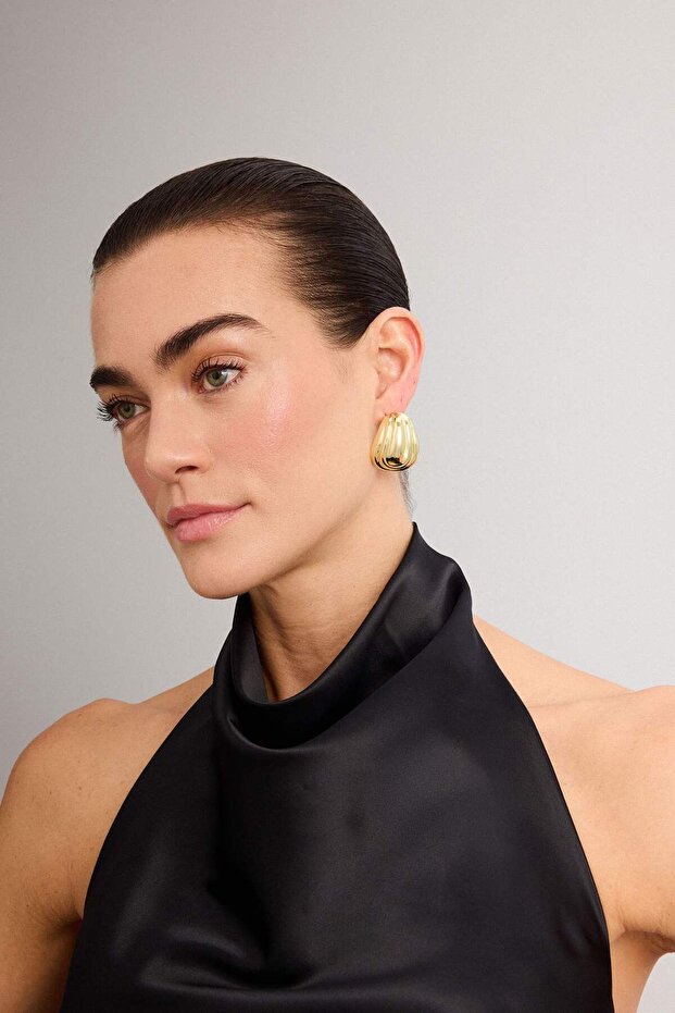 Women's Half Hoop Earrings H0836Axns