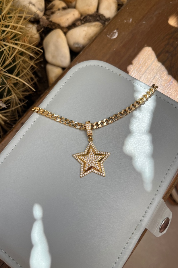 Ema Model Star Charm Necklace