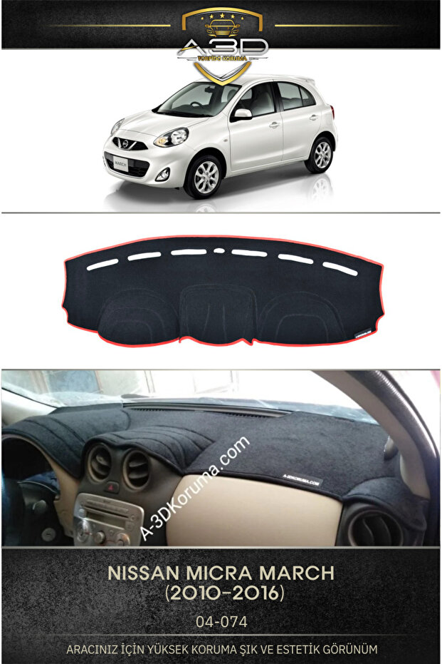 Nissan Micra (2010-2016) Front Chest Panel Dashboard Protection Protective Cover Mat