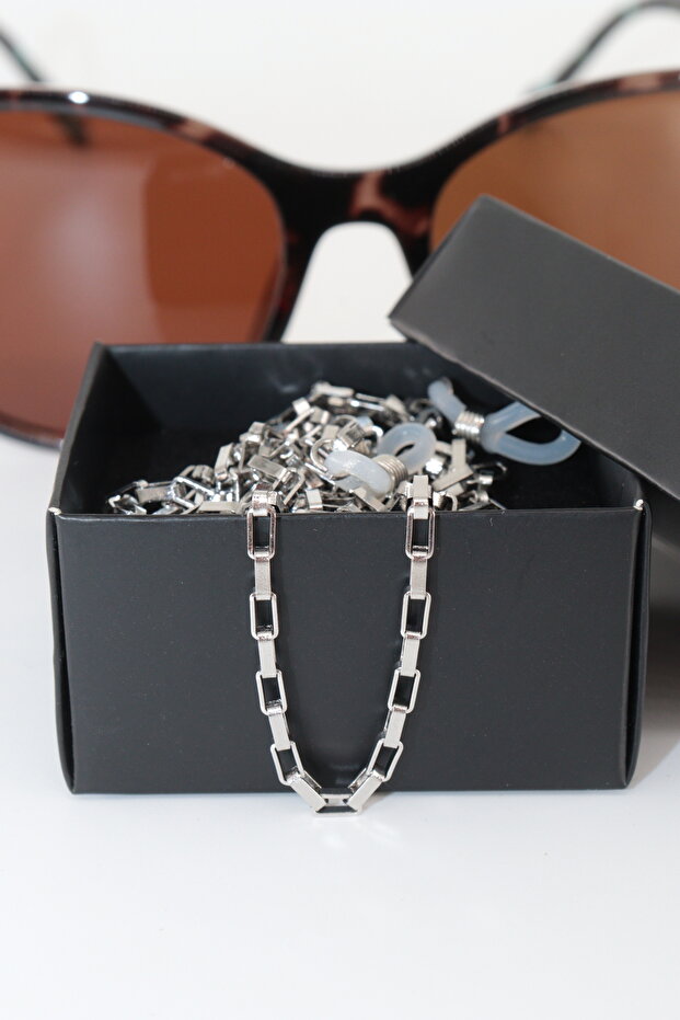 Steel Silver Color. Glasses Chain. Special Design Steel. Gözlük Ipi. Glasses Strap. Unisex