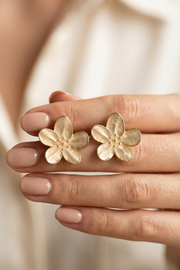 Women's Colorful Enamel Flower Earrings