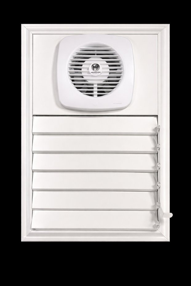 35X50 Aluminum Bathroom Screen with Fan
