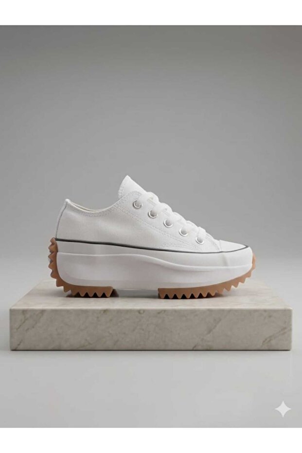 White Short Wandersn Run Star Sneaker Non-Slip Sole