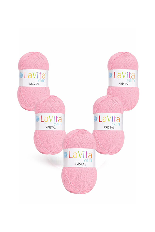 Crystal Hand Knitting Yarn 100% Acrylic 500Gr 5 Pcs (4028 Ortanca)