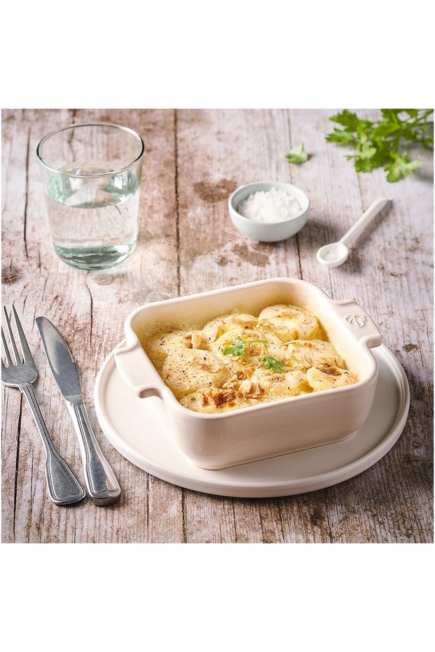 Appolia Square Oven Dish Ecru 18 cm