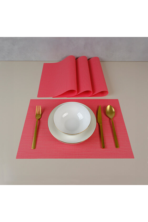 Plaid Cherry 4 Piece American Service Set 30X45 cm