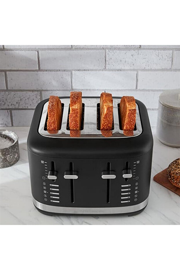 4-Slice Toaster with Manual Controls Black 5Kmt4109 - 5
