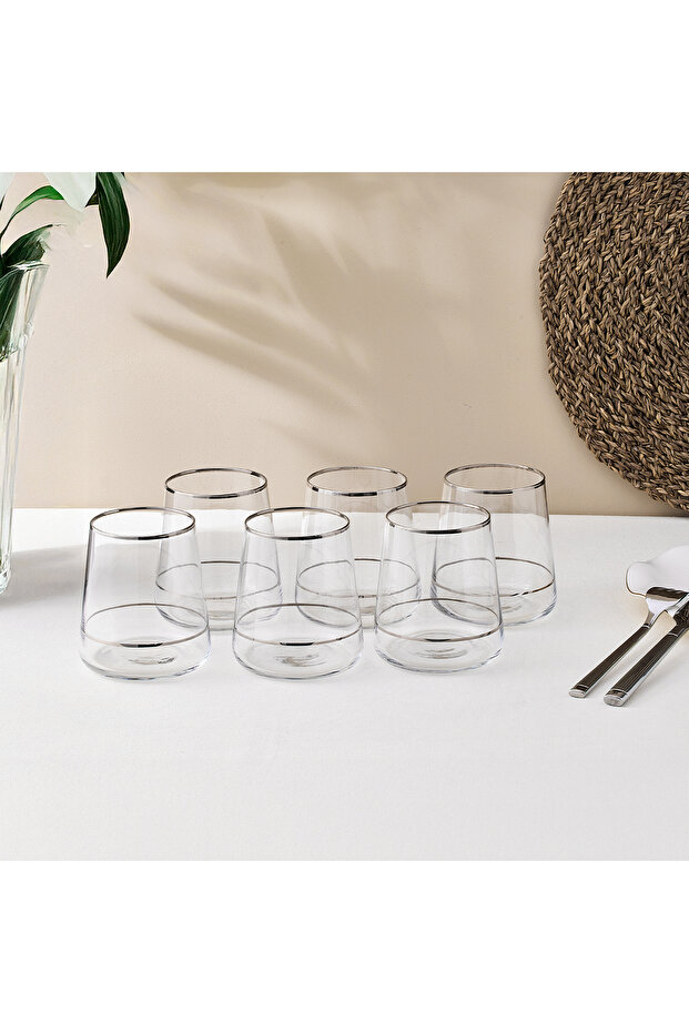 Dolce Vita 6-Piece Water Glass Double Platinum 380 Cc