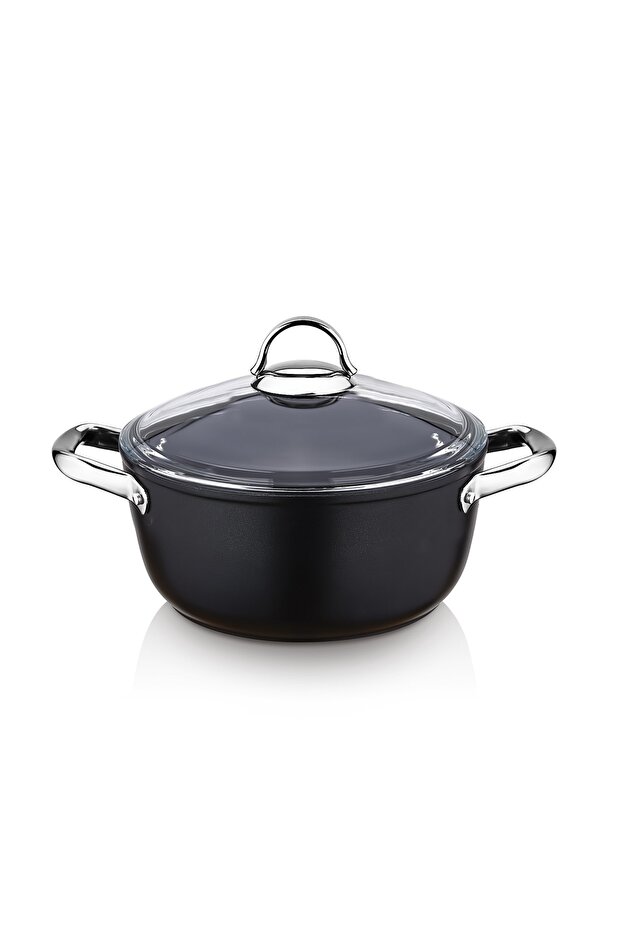 22 cm Deep Pot with Titanium Induction Base - 3.7 Liters