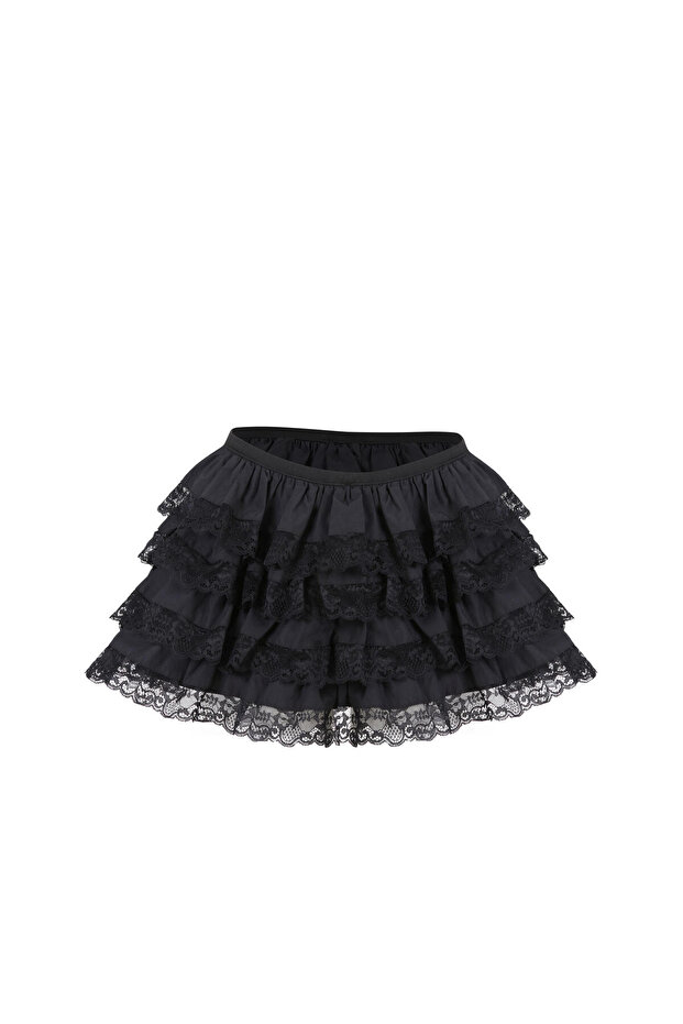 Monaco Skirt Lace Detailed Mini Skirt with Shorts