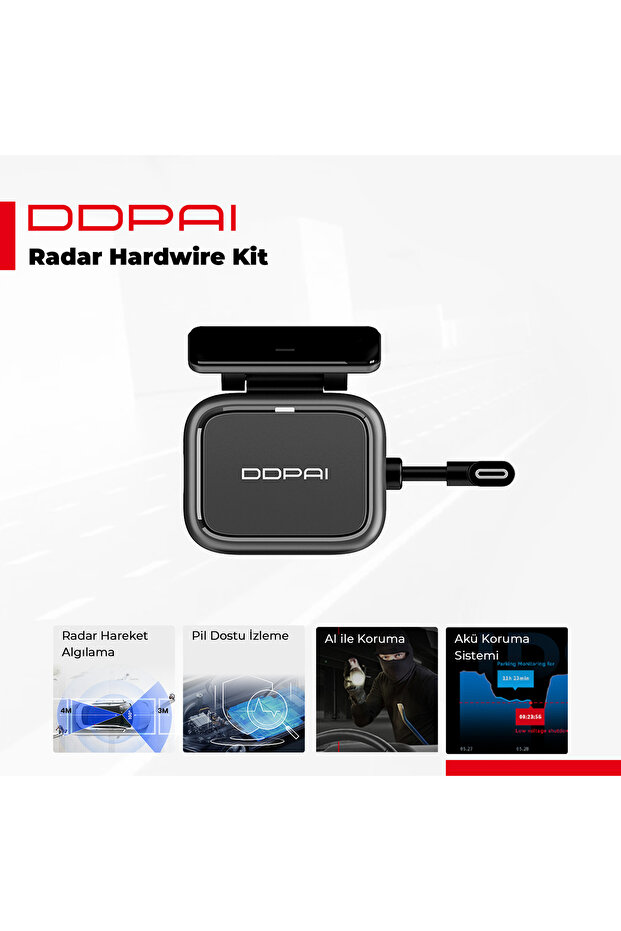 N5 Dual Araç Içi Kamera Radar Modülü Kablolu kit - 1