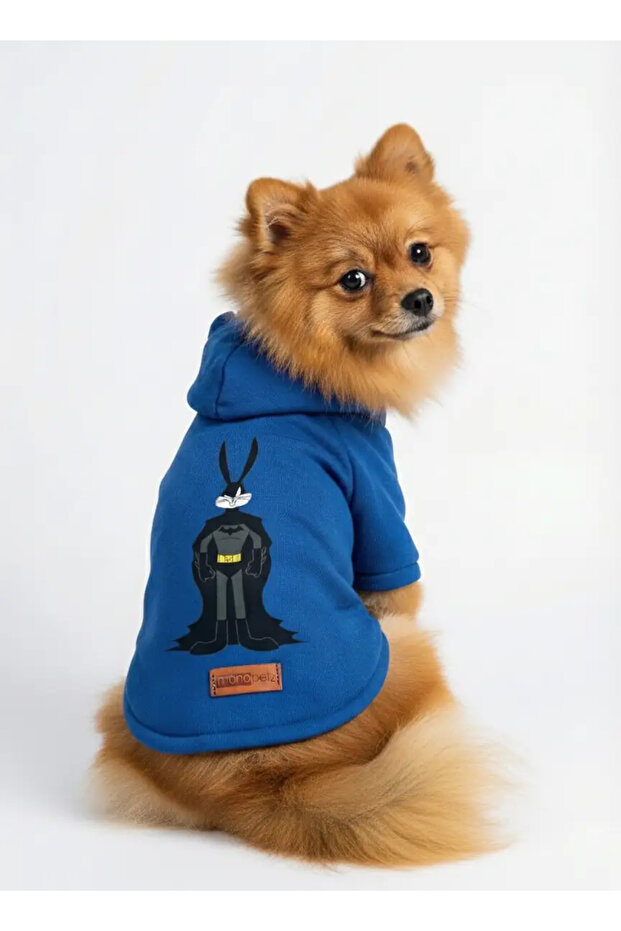Cat and Dog Outfit & Gown - Blue Hoodie Batman Buggs