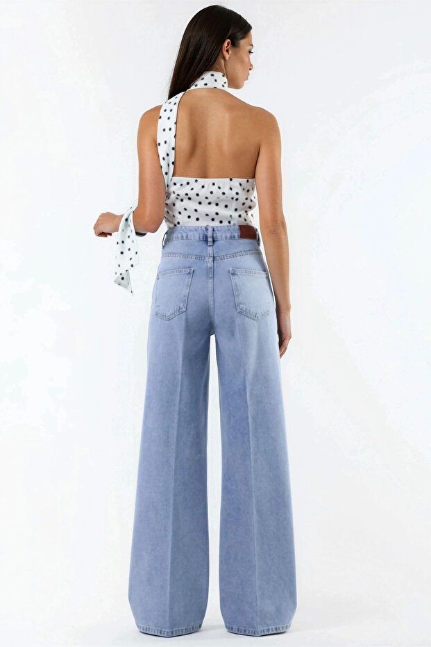 Weit geschnittene Raw-Denim-Hose - 6