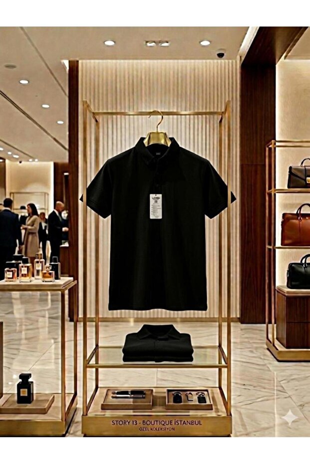 A Summer Night's Must-Have: Breathable Knitwear T-Shirt "Buttoned Collars"