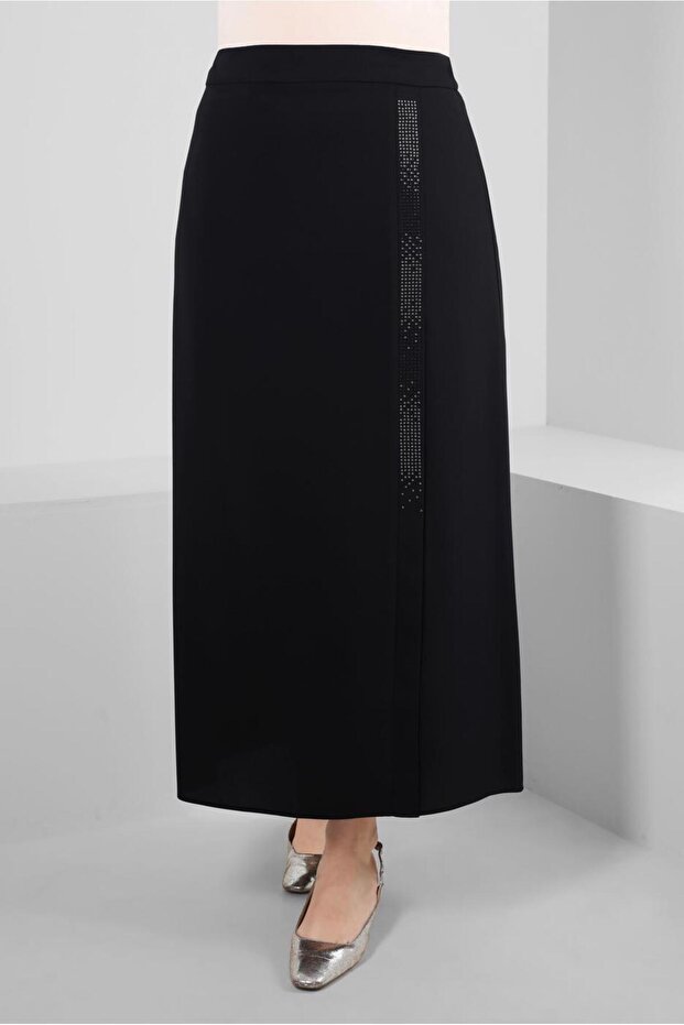 STONE PRINTED STRAIGHT CUT SKIRT 60294