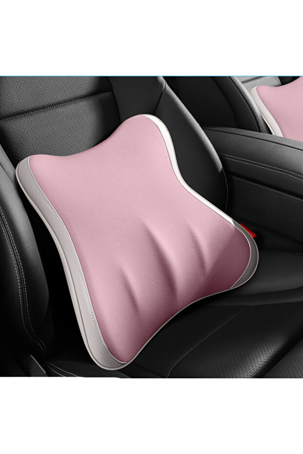 AUTO FAMILY Ergonomic Lumbar Support Backrest Pillow for Car & Office Chair – Memory Foam Cushion