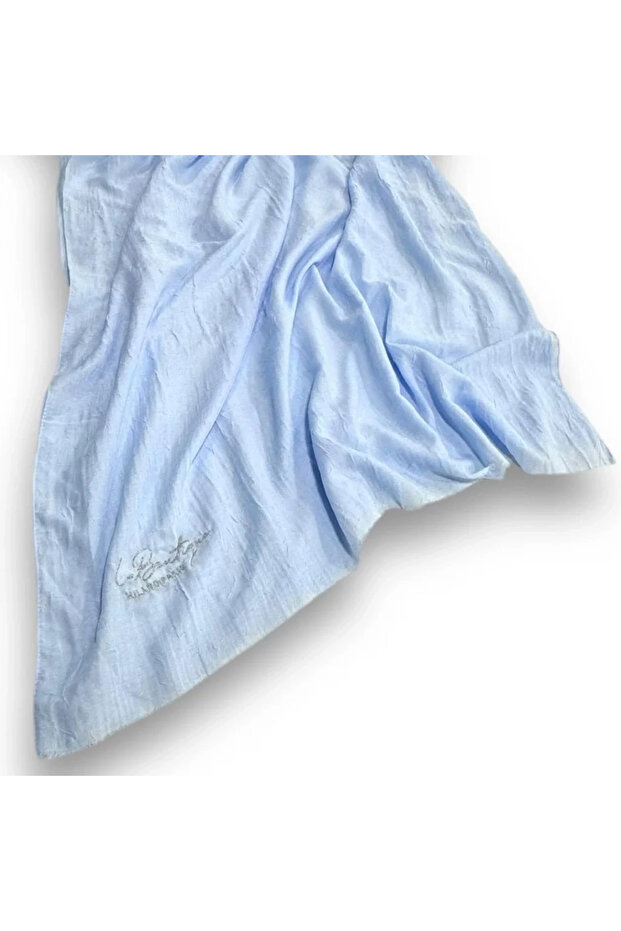 Labouti̇que Be Happy Series Bamboo Knitted Shawl Baby Blue