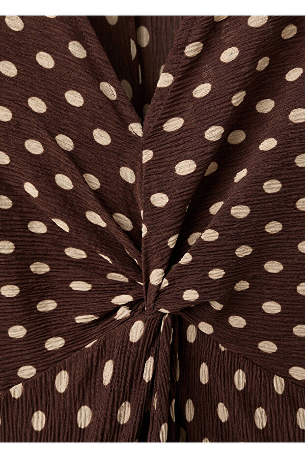 Çiçek desenli hamile elbisesi - 2