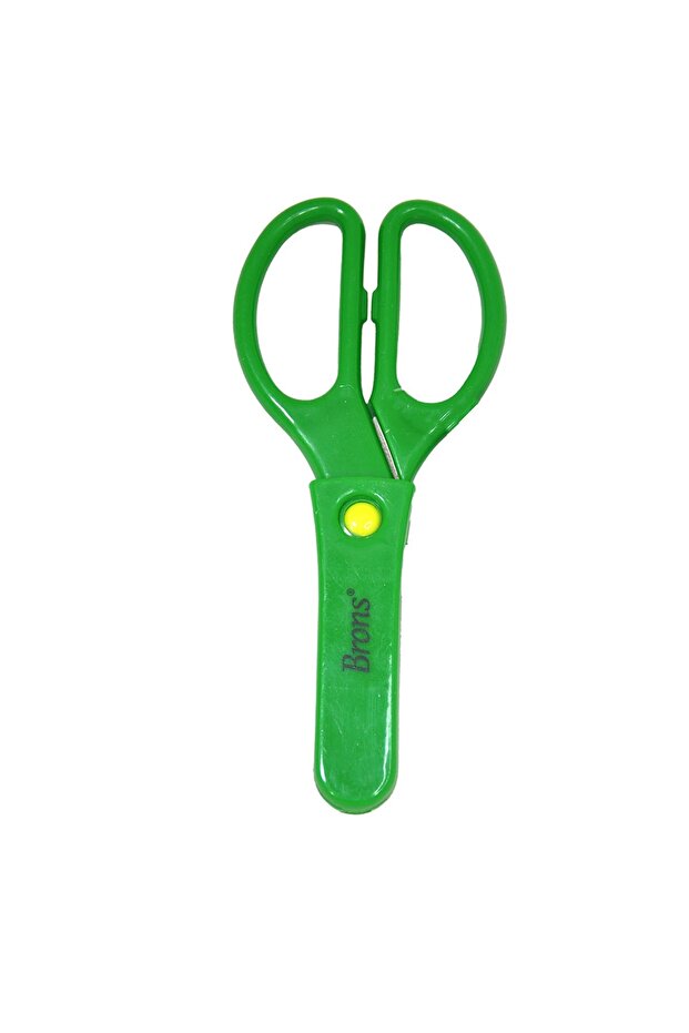 Student Scissors with Protective Case Br-702 - Green - 1