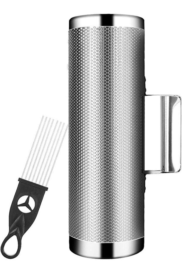 Metal Guiro Swing Instrument with 8-Tooth Scraper | Stainless Steel, Handheld Marching Ban