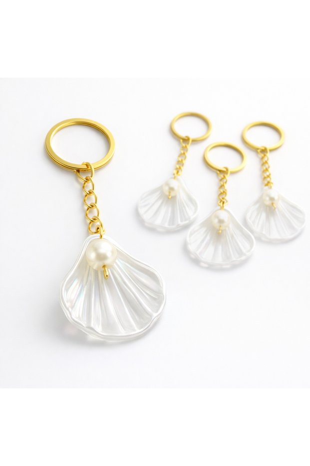 Oyster Keychain with Pearls 20 Units