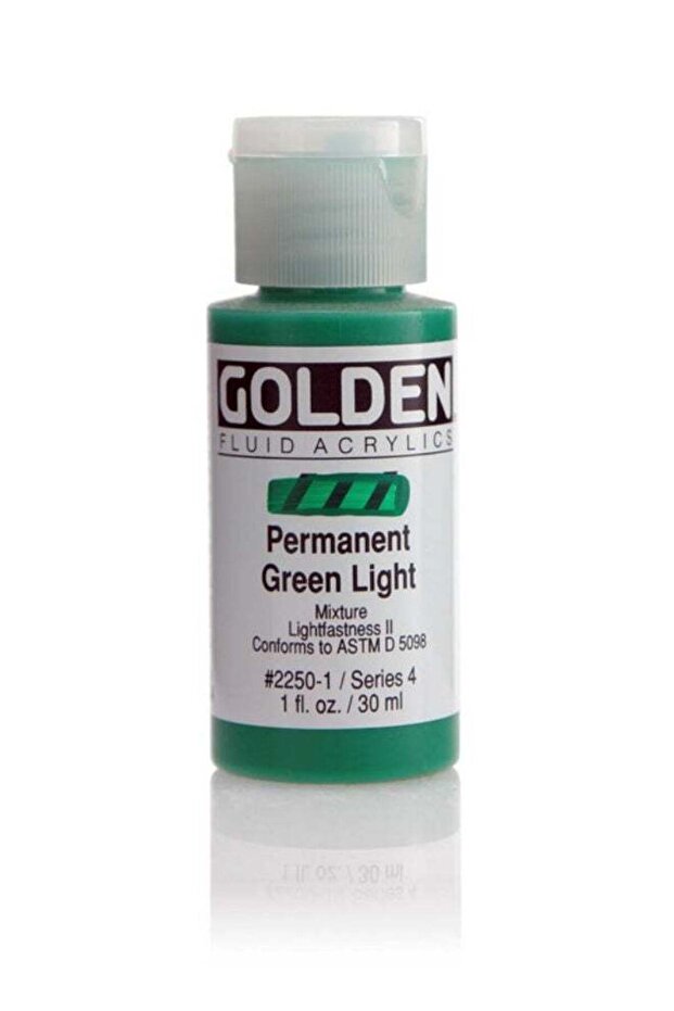 Fluid Acrylics - Permanent Green Light 30ML