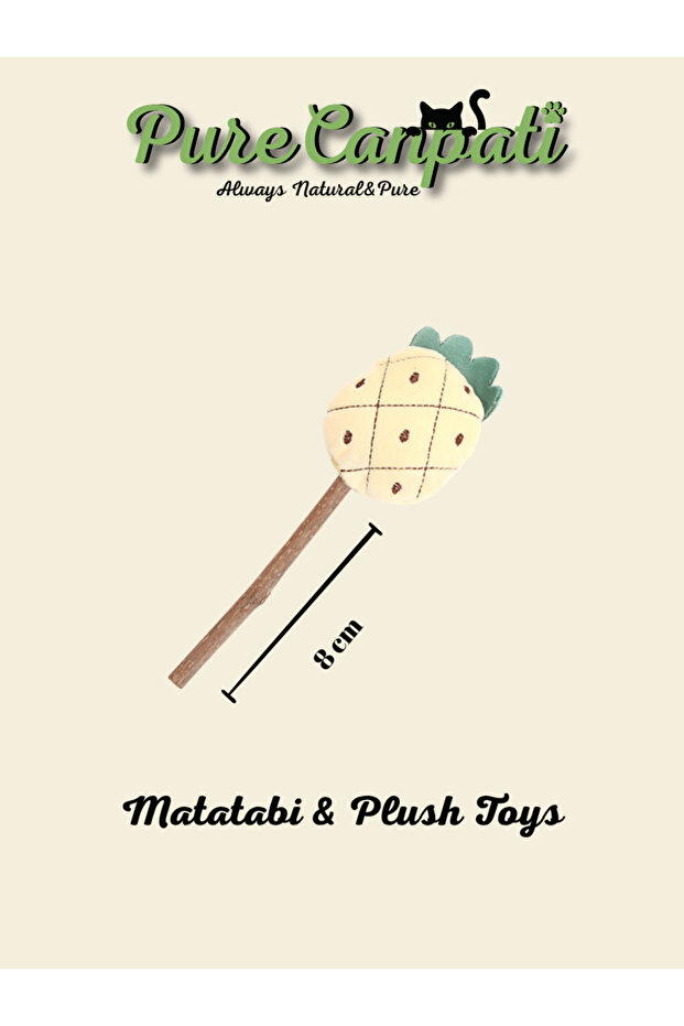 Matatabi Stick Plush Cat Toy – Natural Toy with Catnip