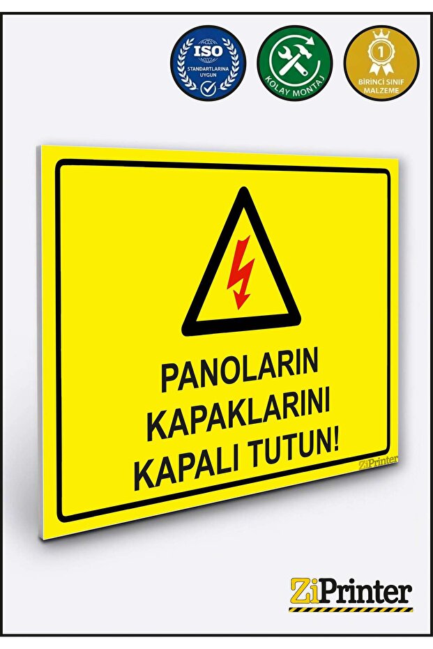 Keep the Covers of the Boards Closed! Isg Warning Sign Dekota 15X20 cm