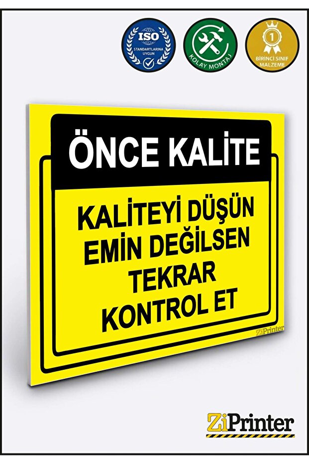 Quality First. If You Are Not Sure about the Quality, Check It Again Isg Warning Sign Dekota 25X35 cm